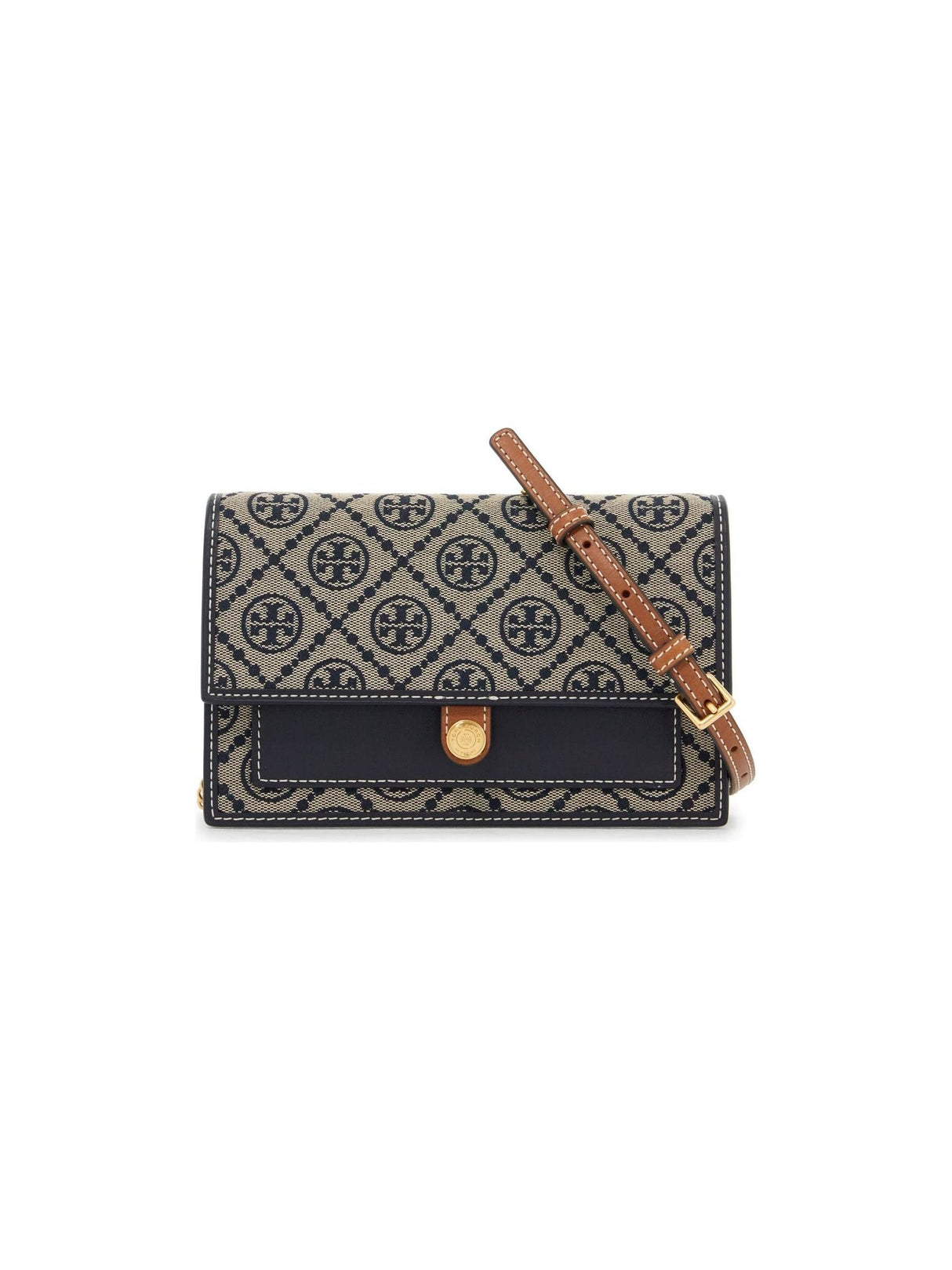 T Monogram Mini Jacquard Bag