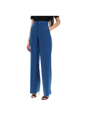 Techno Gabardine Wide Leg Pants