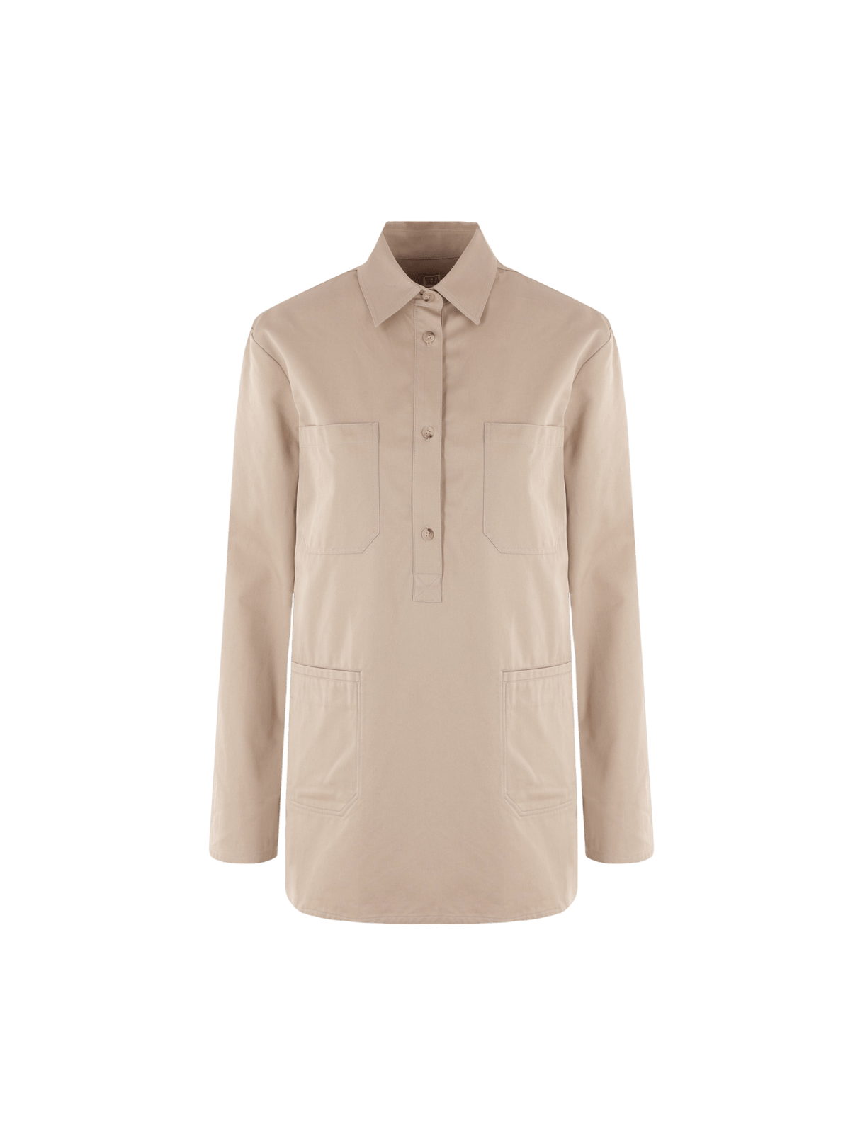 Organic Cotton Twill Shirt-TOTEME-JOHN JULIA