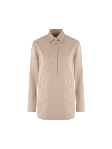 Organic Cotton Twill Shirt-TOTEME-JOHN JULIA