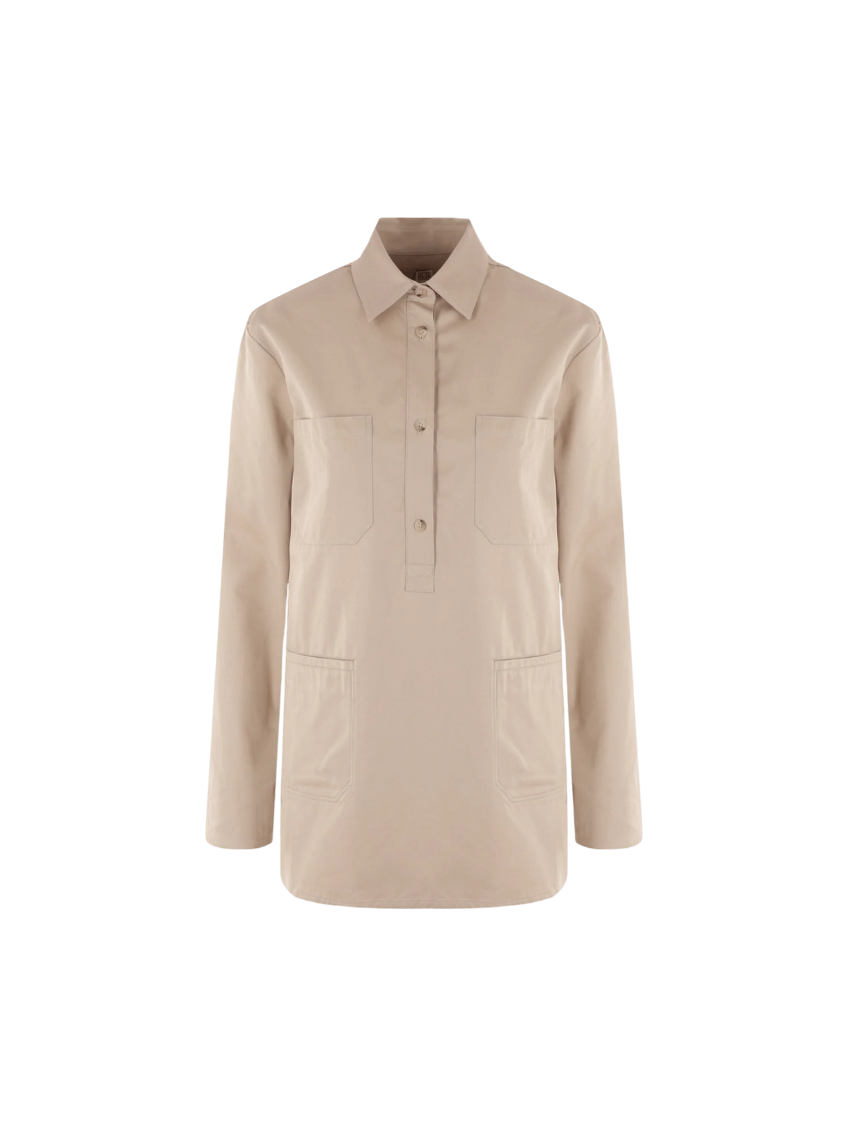 Organic Cotton Twill Shirt-TOTEME-JOHN JULIA