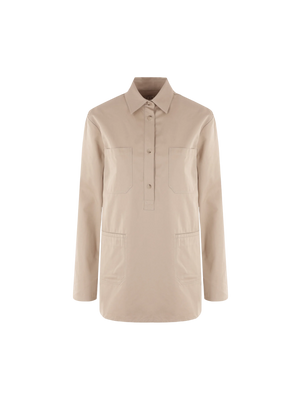 Organic Cotton Twill Shirt-TOTEME-JOHN JULIA