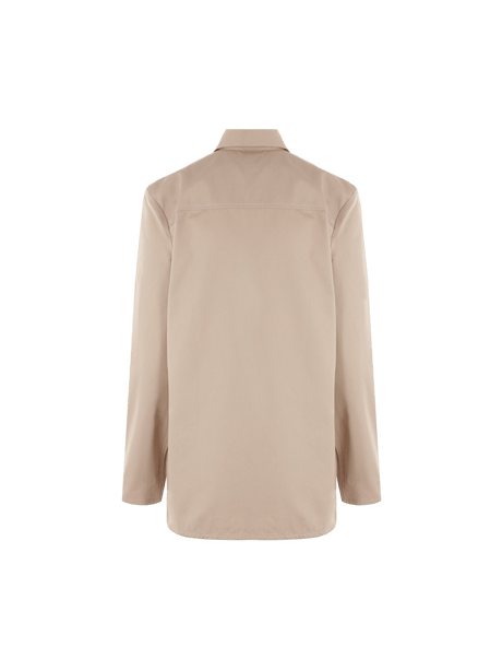 Organic Cotton Twill Shirt-TOTEME-JOHN JULIA