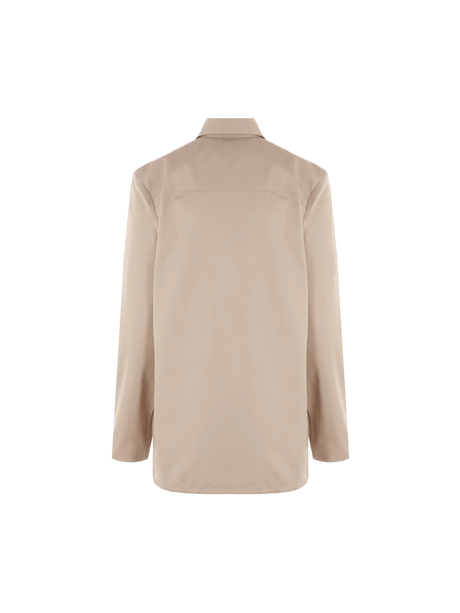 Organic Cotton Twill Shirt-TOTEME-JOHN JULIA