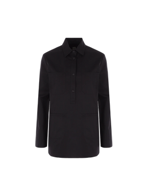 Organic Cotton Twill Shirt-TOTEME-JOHN JULIA