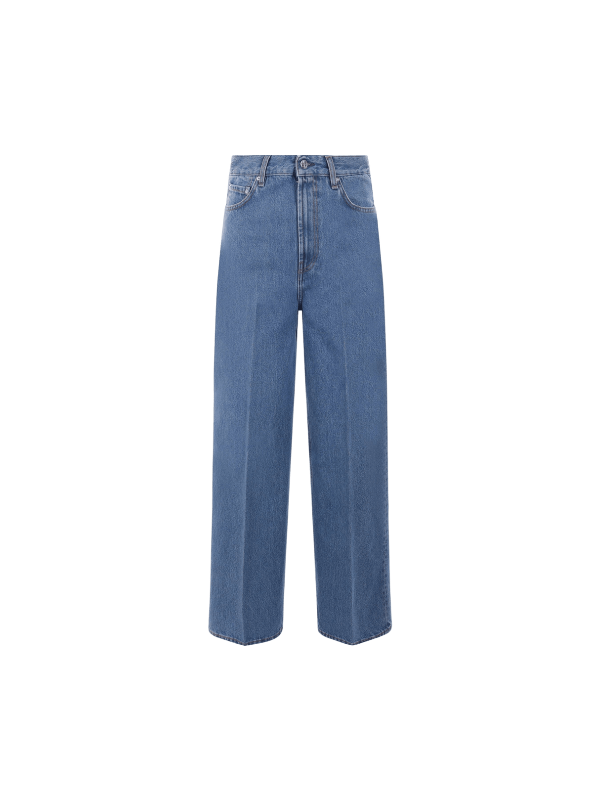 Organic Denim Wide-leg Jeans-TOTEME-JOHN JULIA