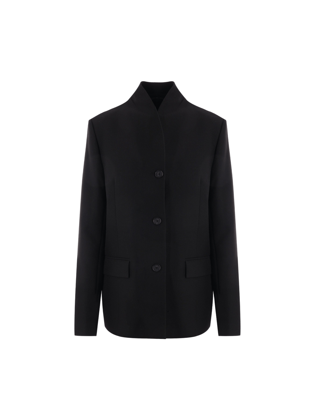 Single-breasted Grain De Poudre Jacket-TOTEME-JOHN JULIA