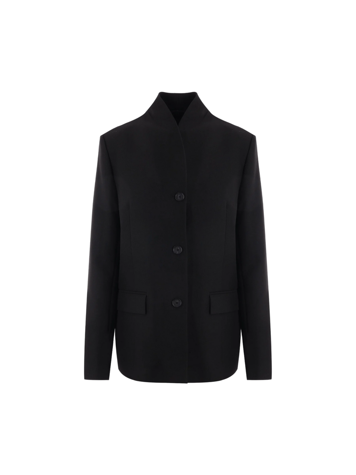 Single-breasted Grain De Poudre Jacket-TOTEME-JOHN JULIA