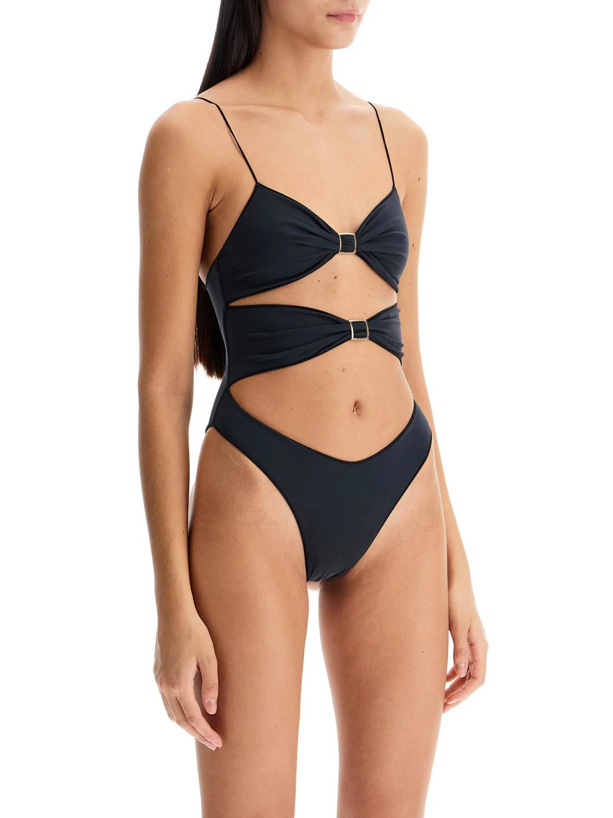 High Twist Cutout Swimsuit-Tropic of C-JOHN JULIA