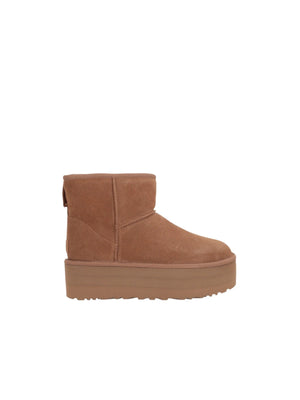 Classic Mini Suede Flatform Ankle Boots-UGG-JOHN JULIA