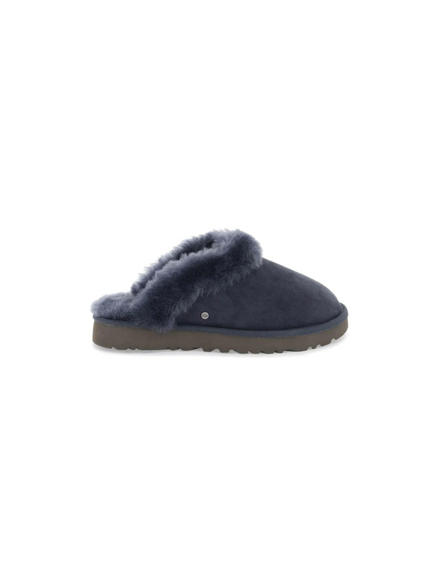 Eve Blue Suede Leather Classic Ii Slides UGG JOHN JULIA.