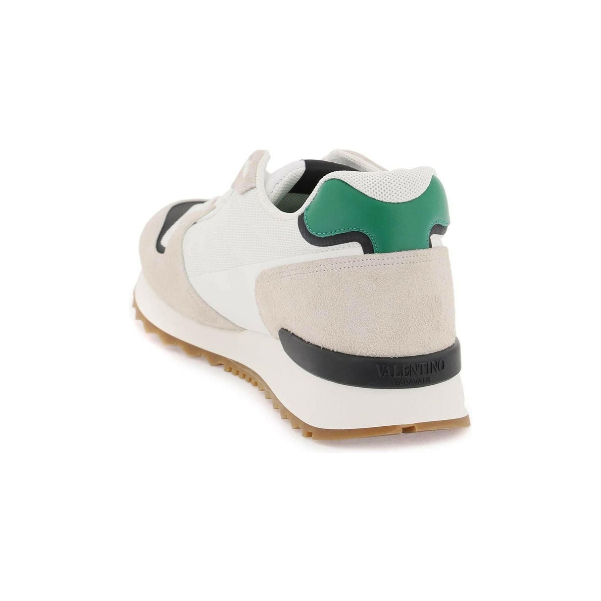 White and Green VLogo Pace Low-Top Sneakers VALENTINO GARAVANI JOHN JULIA.