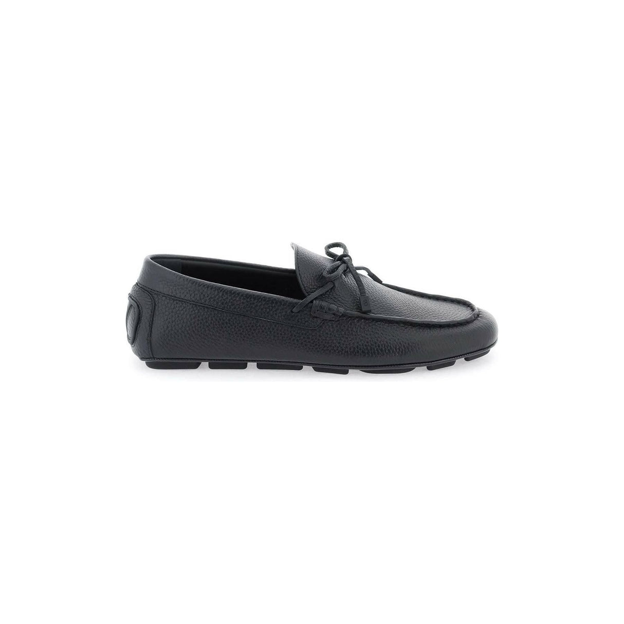 Black VLogo Signature Leather Loafers VALENTINO GARAVANI JOHN JULIA.