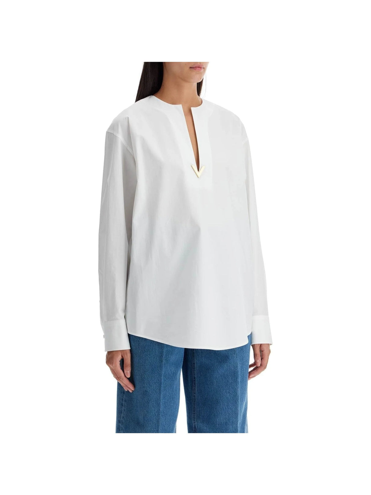 Boxy Poplin Blouse