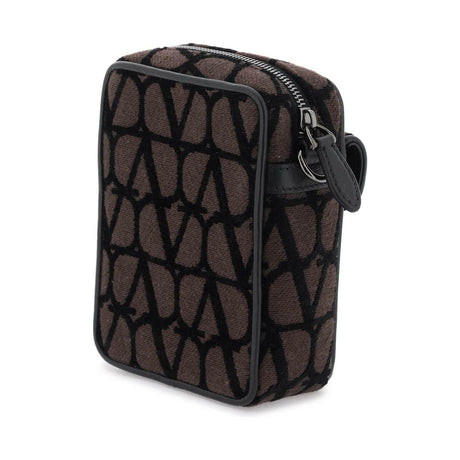 Black Brown Locò Toile Iconographe Crossbody Bag VALENTINO GARAVANI JOHN JULIA.