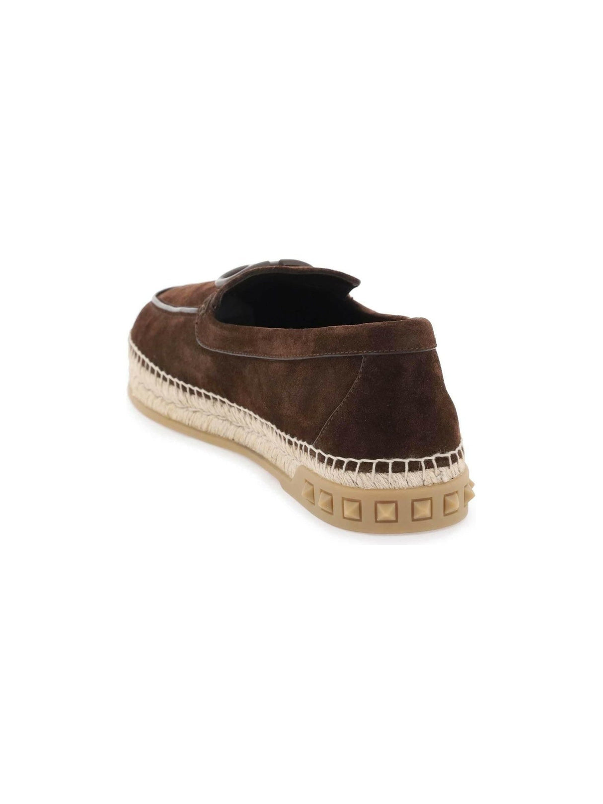 Brown VLogo Leisure Flows Suede Espadrilles VALENTINO GARAVANI JOHN JULIA.