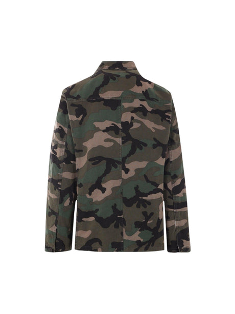 Camouflage Canvas Overshirt-VALENTINO GARAVANI-JOHN JULIA