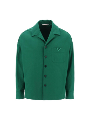 Valentino Garavani Canvas Overshirt-Valentino Garavani-JOHN JULIA