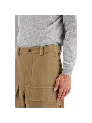 Cargo Canvas Pants In Italian Style