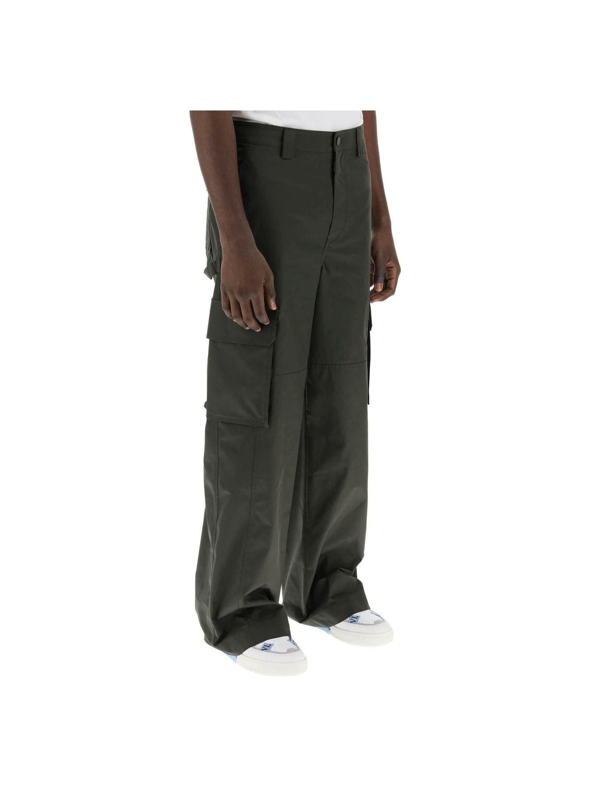 VALENTINO GARAVANI-Cargo Pants In Stretch Nylon-JOHN JULIA