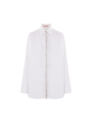 VALENTINO GARAVANI-Compact Poplin Shirt-JOHN JULIA