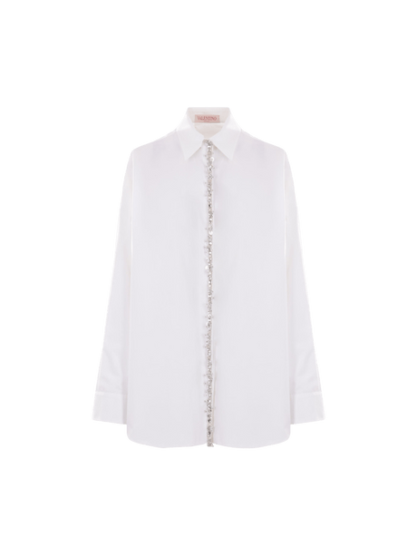 VALENTINO GARAVANI-Compact Poplin Shirt-JOHN JULIA