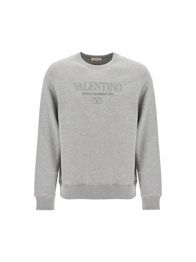 VALENTINO GARAVANI-Cotton Logo Sweatshirt-JOHN JULIA