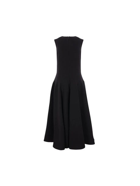 VALENTINO GARAVANI-Couture Crepe Sleeveless Dress-JOHN JULIA