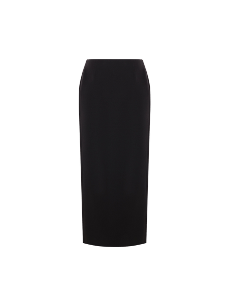 Crepe Couture Long Wrap Skirt-VALENTINO GARAVANI-JOHN JULIA