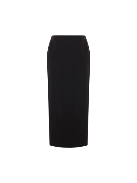 Crepe Couture Long Wrap Skirt-VALENTINO GARAVANI-JOHN JULIA