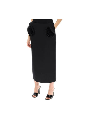 VALENTINO GARAVANI-Crepe Couture Pencil Skirt-JOHN JULIA