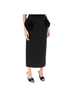 VALENTINO GARAVANI-Crepe Couture Pencil Skirt-JOHN JULIA