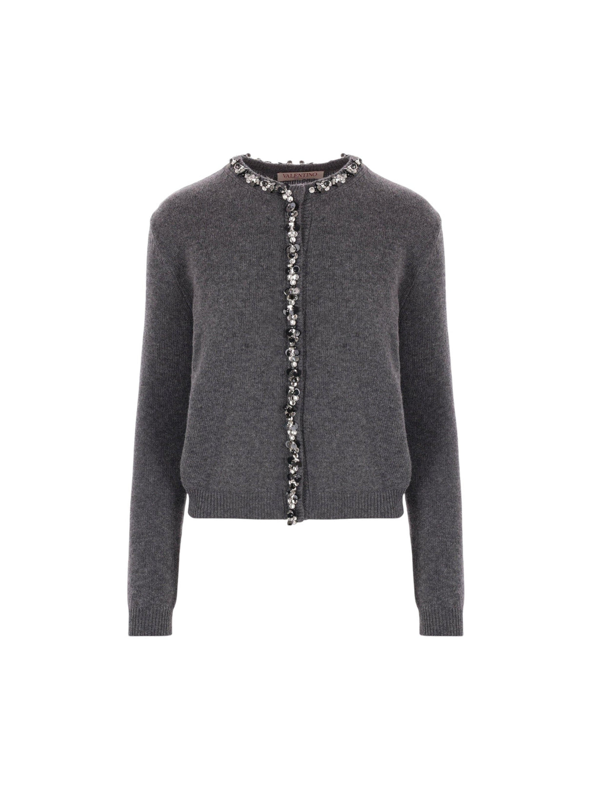 Embroidered Wool Cardigan-VALENTINO GARAVANI-JOHN JULIA