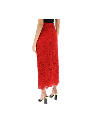 Floral Guipure Lace Pencil Skirt VALENTINO GARAVANI JOHN JULIA.