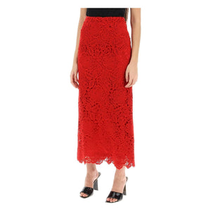 Floral Guipure Lace Pencil Skirt VALENTINO GARAVANI JOHN JULIA.