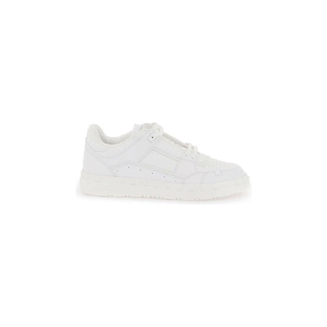 White Freedots Low Top Leather Sneakers VALENTINO GARAVANI JOHN JULIA.