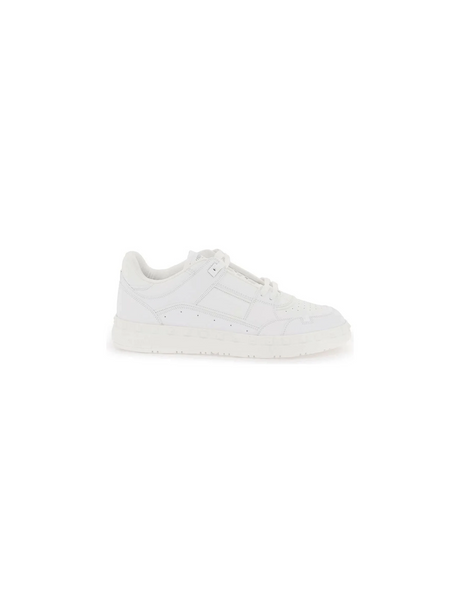 White Freedots Low Top Leather Sneakers VALENTINO GARAVANI JOHN JULIA.