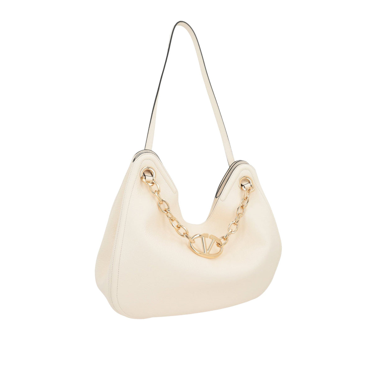 Gate Grainy Leather Hobo Bag-VALENTINO GARAVANI-JOHN JULIA