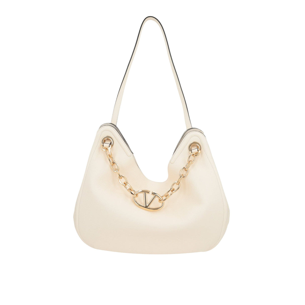 Gate Grainy Leather Hobo Bag-VALENTINO GARAVANI-JOHN JULIA