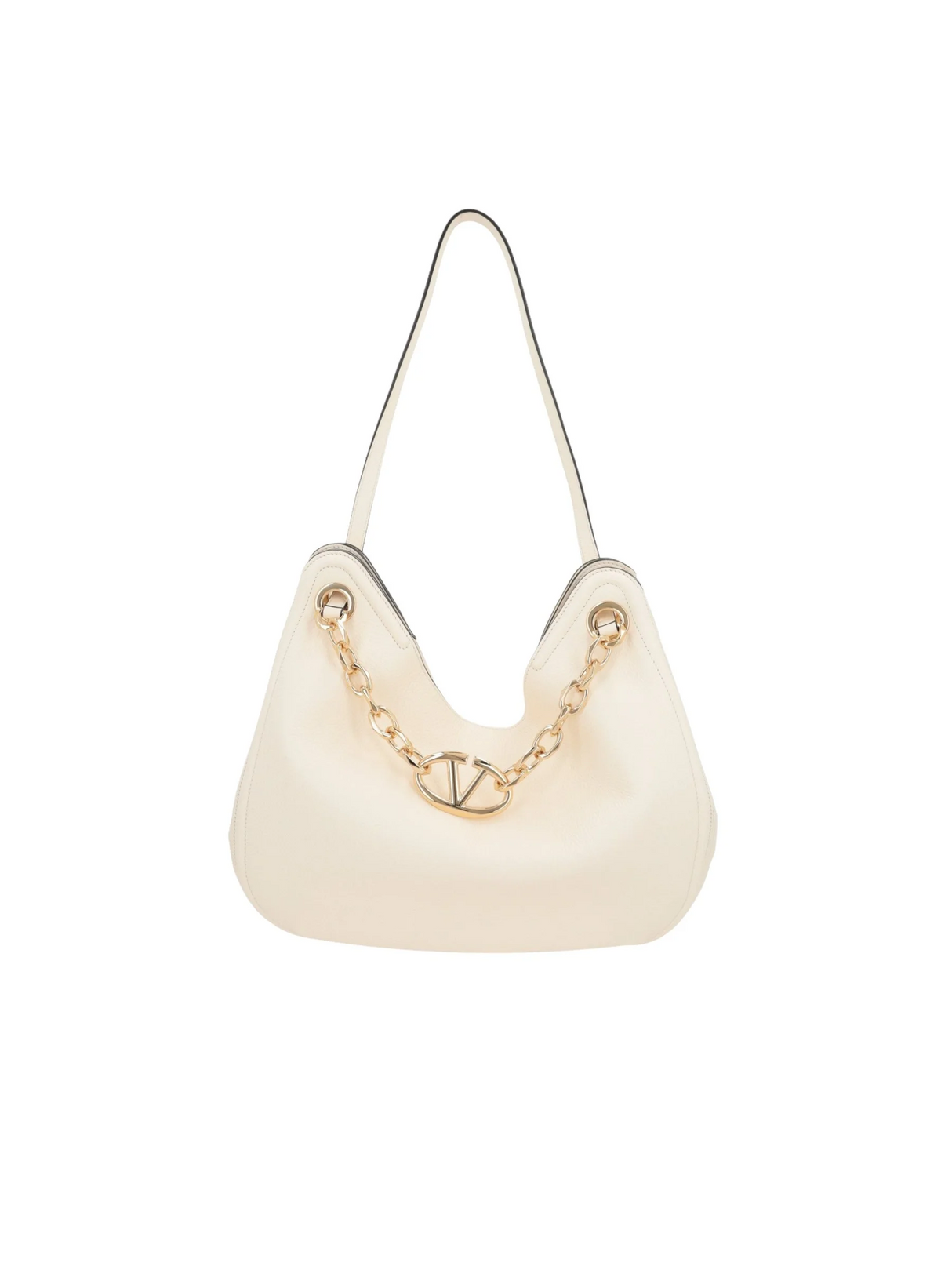 Gate Grainy Leather Hobo Bag-VALENTINO GARAVANI-JOHN JULIA