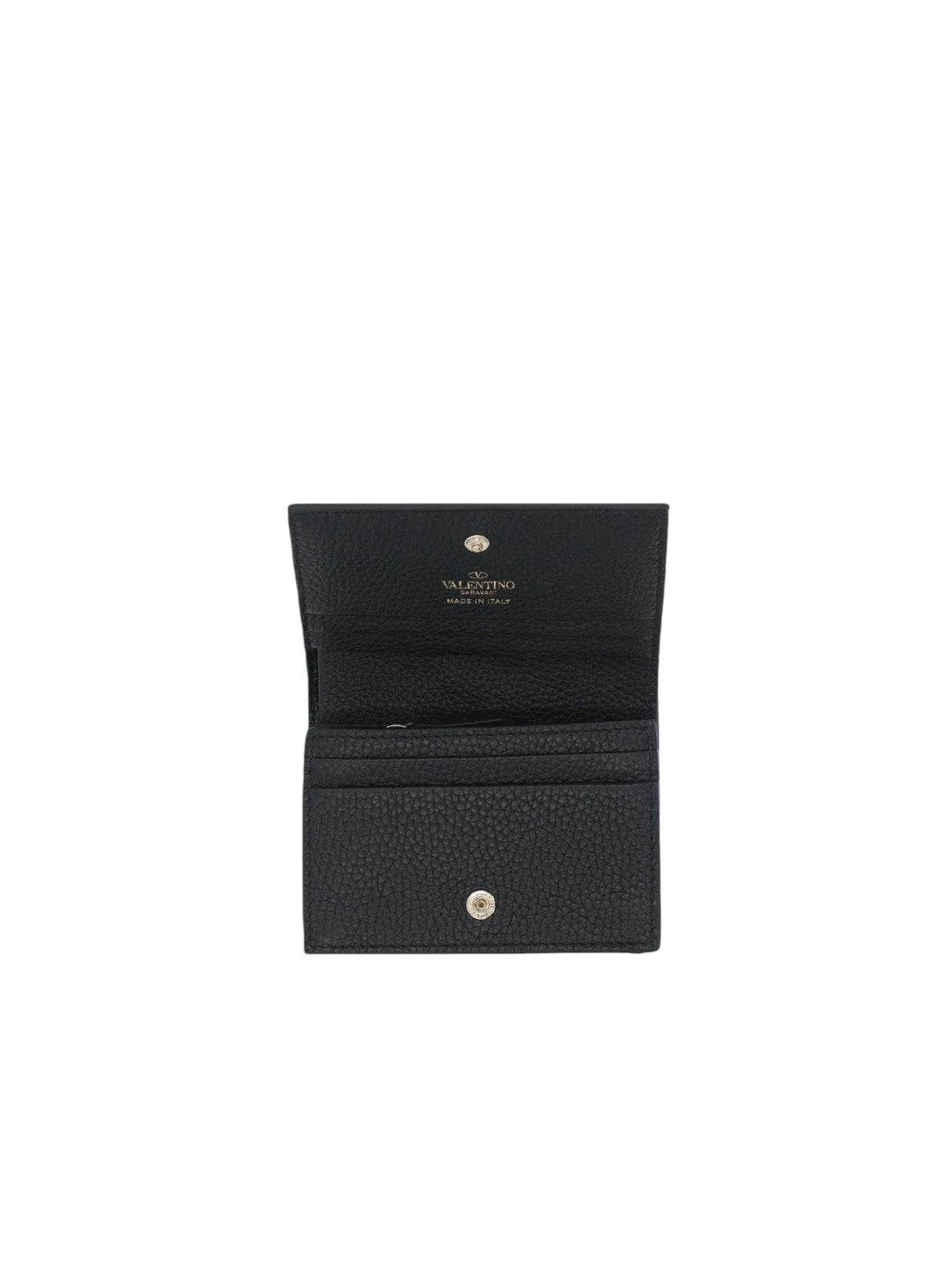 Grainy Leather Flap Wallet-VALENTINO GARAVANI-JOHN JULIA