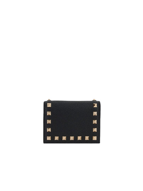 Grainy Leather Flap Wallet-VALENTINO GARAVANI-JOHN JULIA