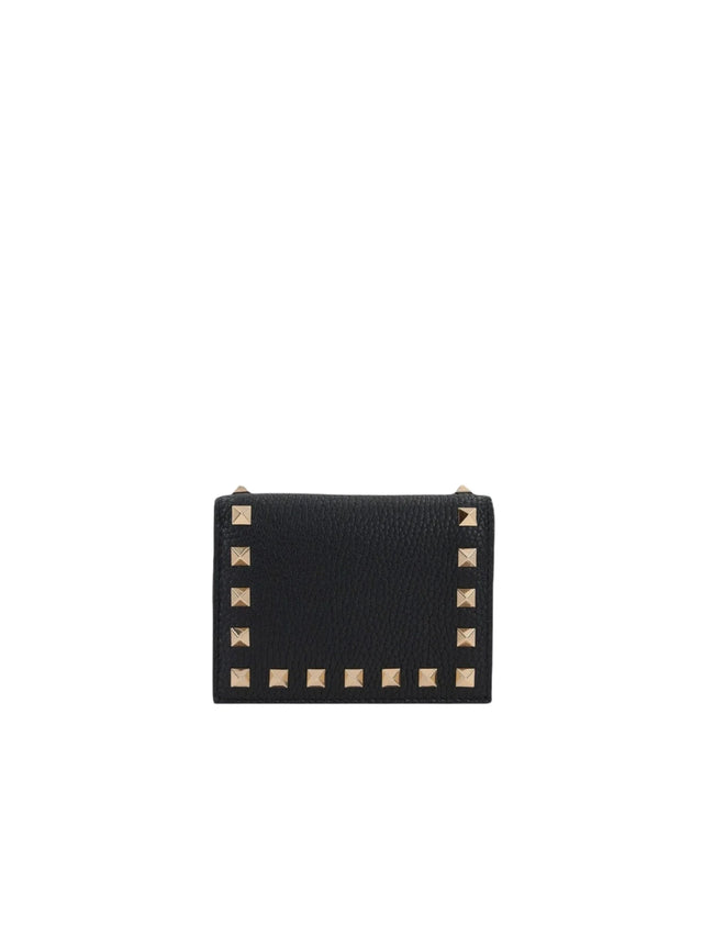 Grainy Leather Flap Wallet-VALENTINO GARAVANI-JOHN JULIA