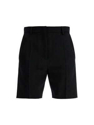 Grisaille Wool Bermuda Shorts-VALENTINO GARAVANI-JOHN JULIA