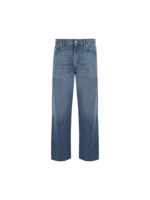 High-waist Loose-fit Jeans-VALENTINO GARAVANI-JOHN JULIA