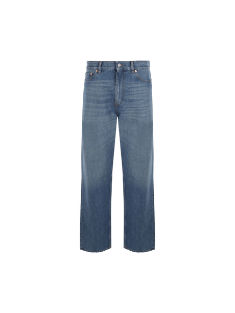 High-waist Loose-fit Jeans-VALENTINO GARAVANI-JOHN JULIA