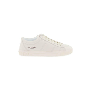 Ivory Cityplanet Calfskin Sneakers VALENTINO GARAVANI JOHN JULIA.