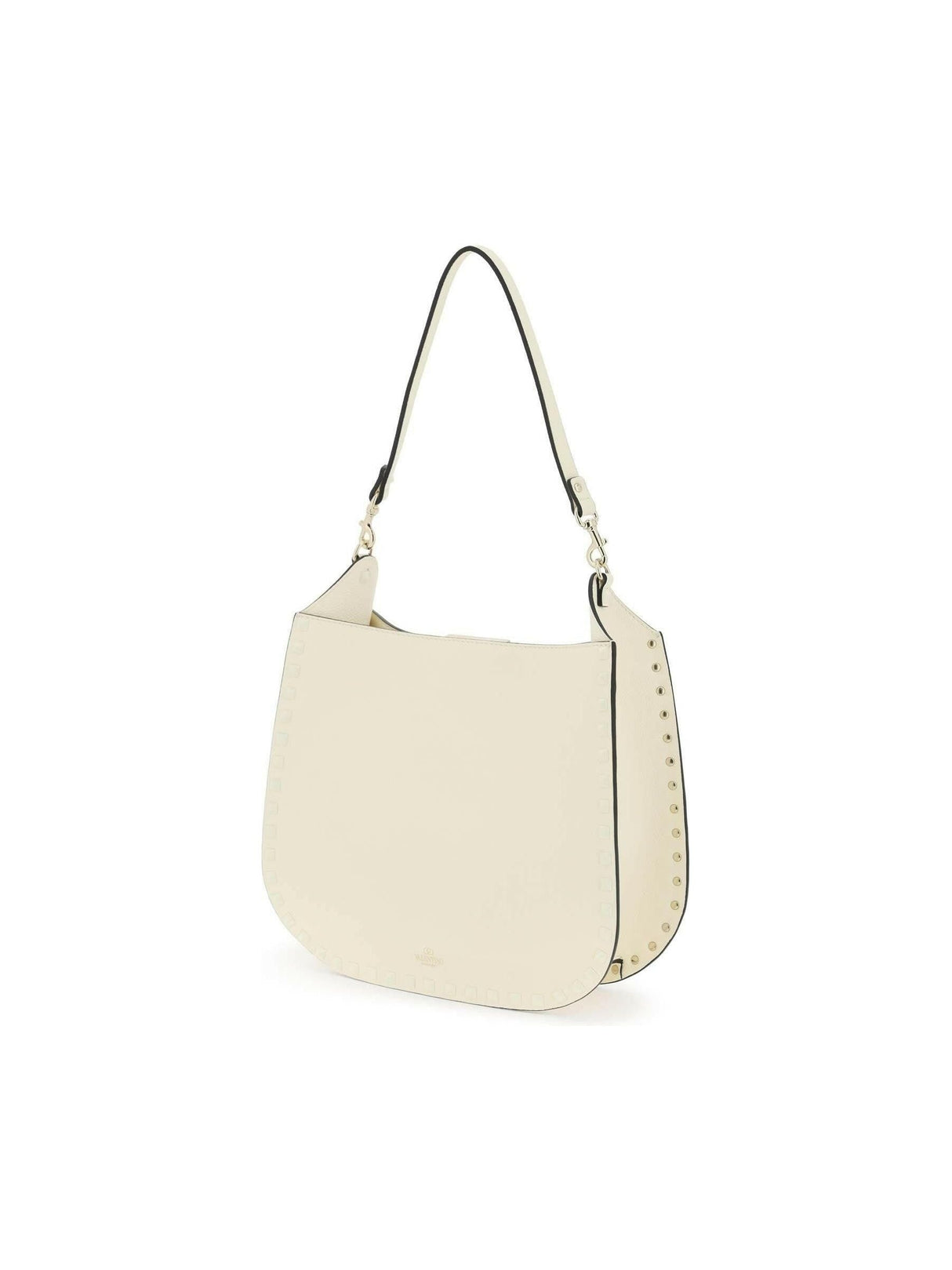 Ivory Rockstud Hobo Bag VALENTINO GARAVANI JOHN JULIA.