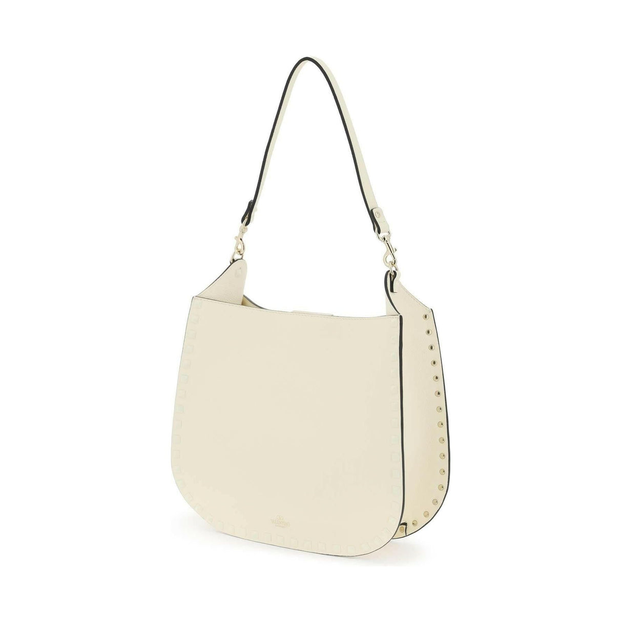 Ivory Rockstud Hobo Bag VALENTINO GARAVANI JOHN JULIA.