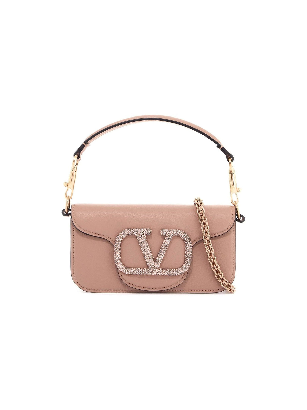 VALENTINO GARAVANI-Jewel Logo Small Locò Shoulder Bag -JOHN JULIA.